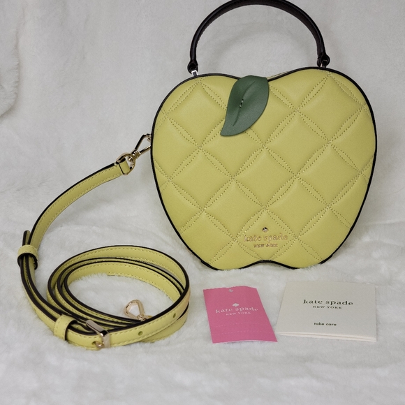 kate spade Bags Nwt Kate Spade Quilted Honeycrisp Green Apple Top Handle Satchel Crossbody